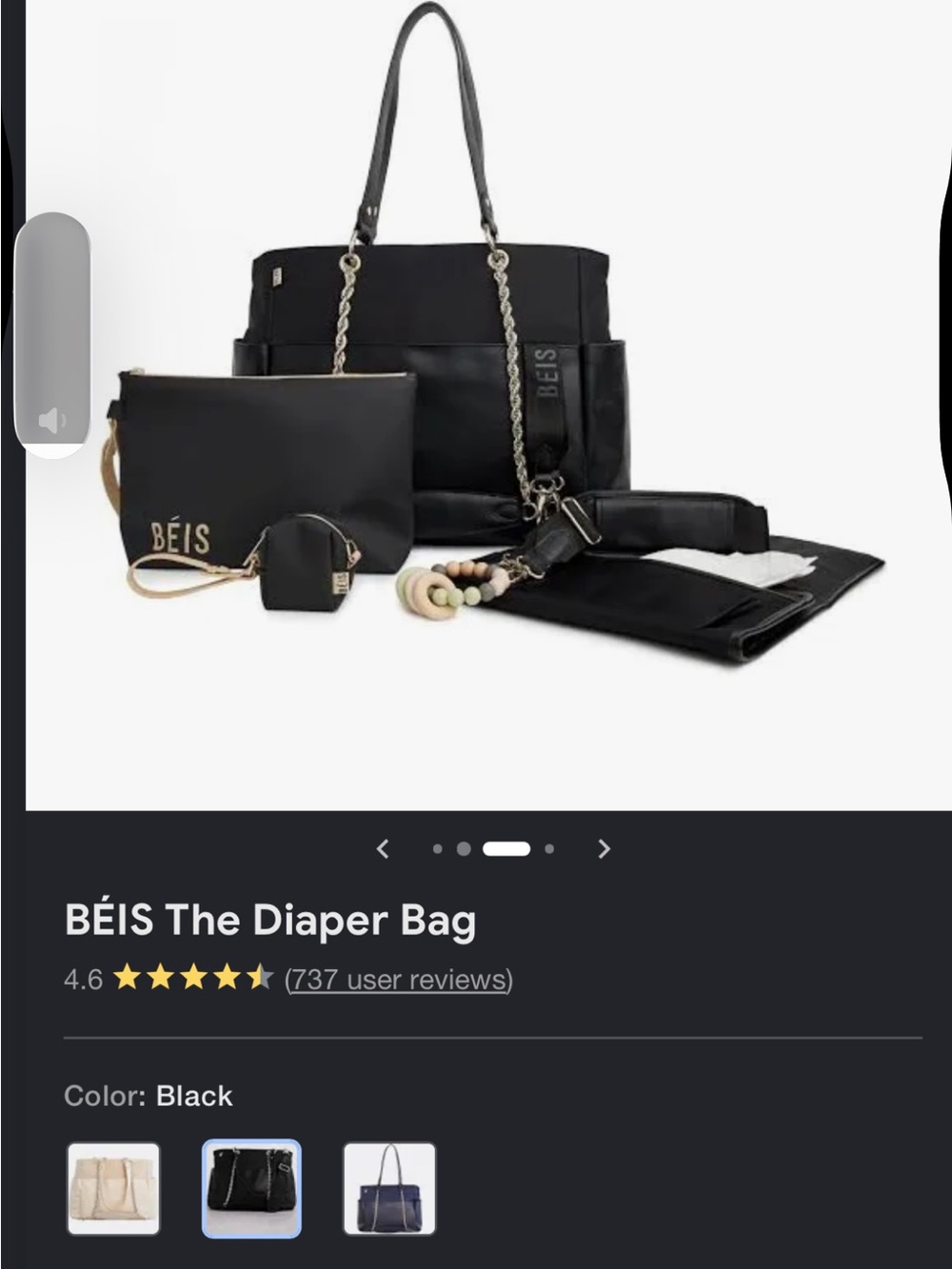 Beis Diaper Bag